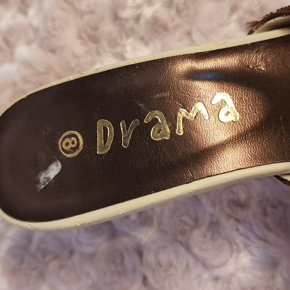 🎉🎉 HP🎉🎉 Drama Slip in sandals, sequins, kitten heel, Sz 8 - Picture 4 of 8